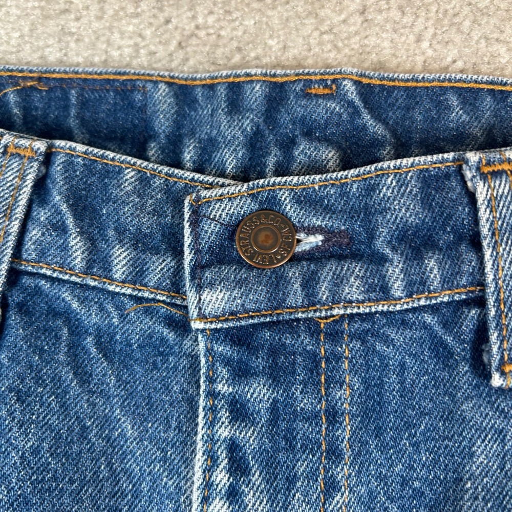 Vintage Levis 505 Jeans Mens 32x31 Blue Medium Wash Regular Fit Straight Leg USA - Picture 6 of 16